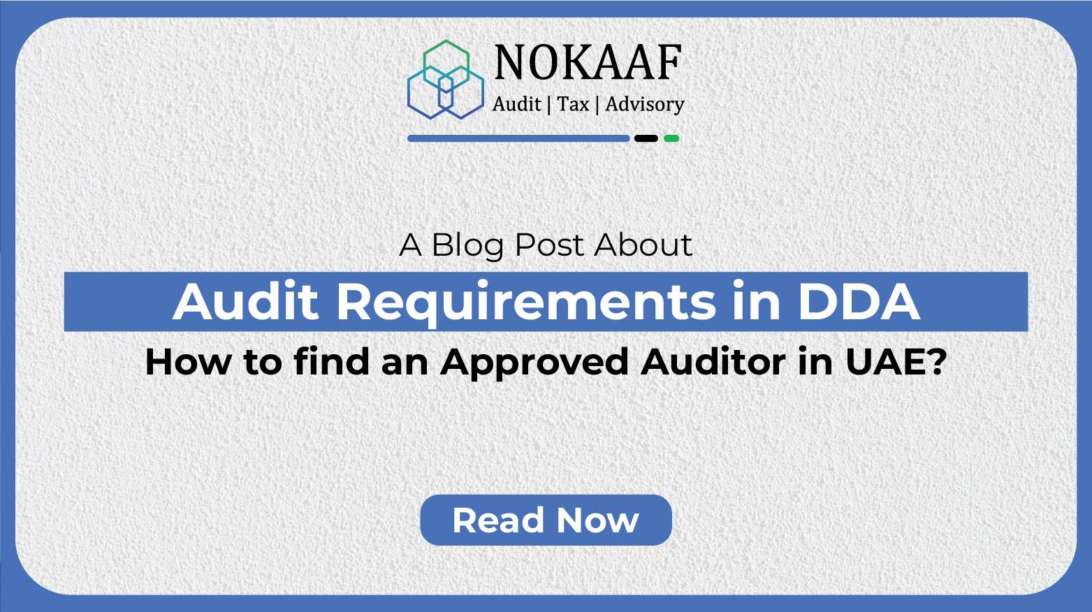Audit Requirements in DDA